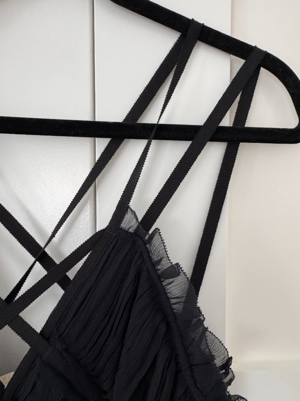 NWT Ulla Johnson Agathe Black Silk V-Neck Gown Size 4 $1195 - Picture 8 of 16